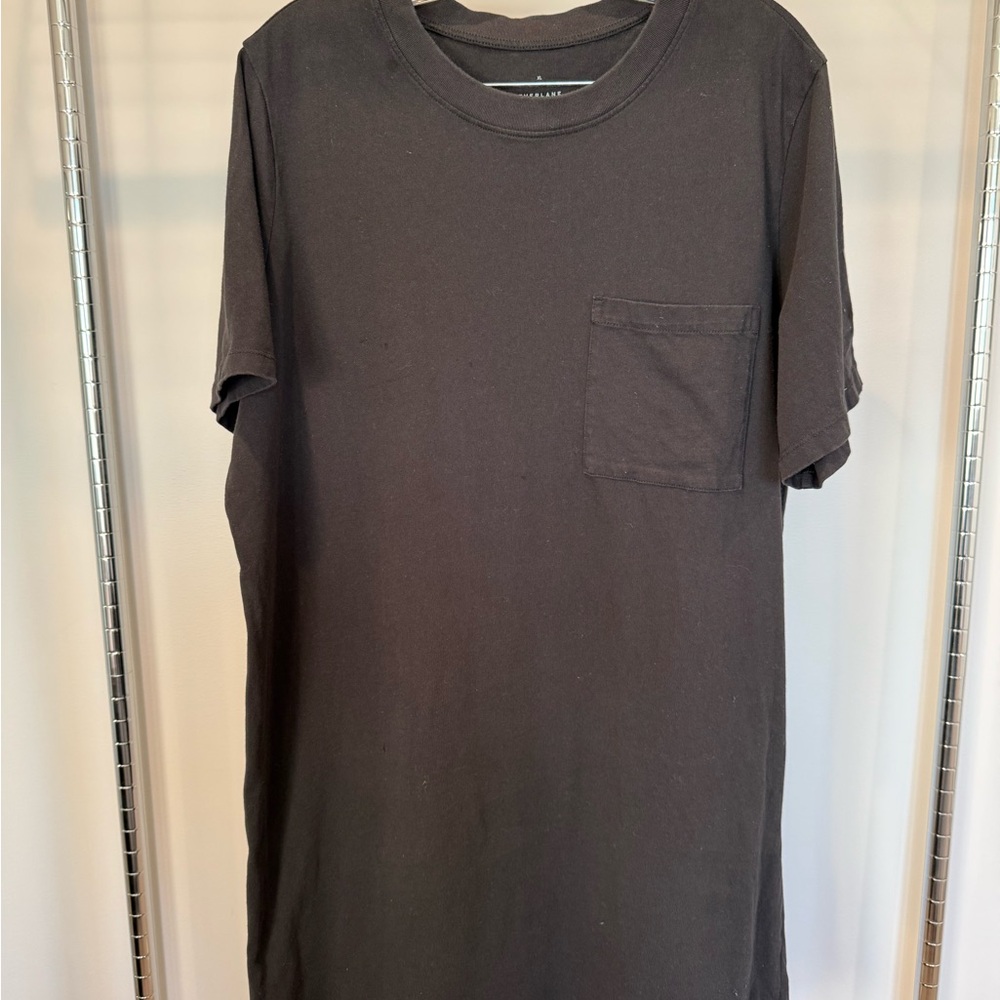 Everlane THE ORGANIC COTTON WEEKEND TEE DRESS - black - size XL